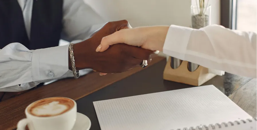 Couple using amicable divorce process