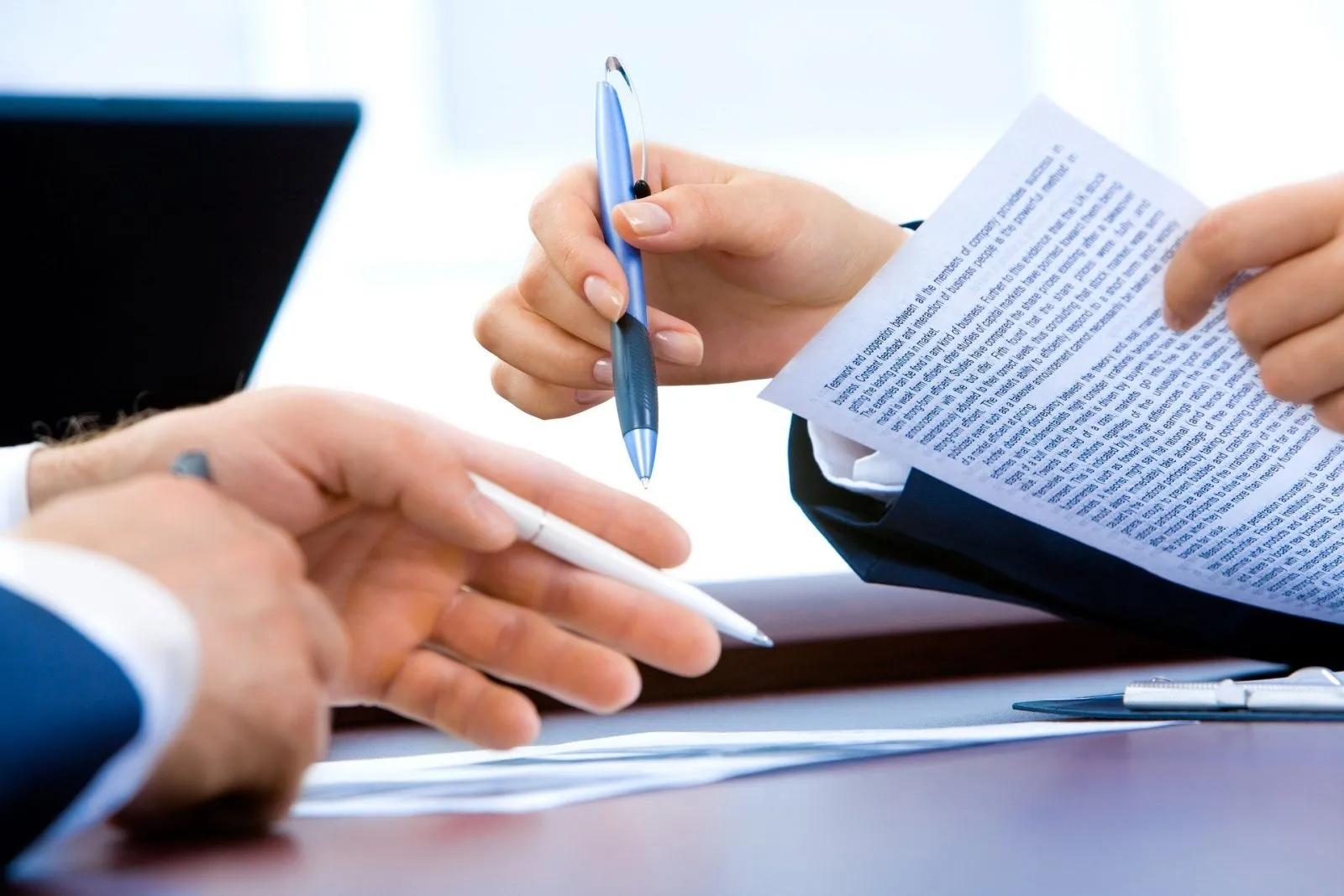 Filling In A Form E