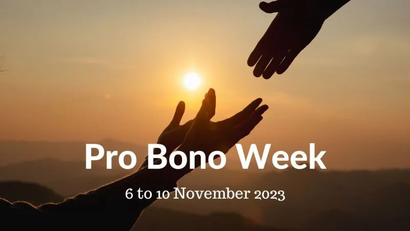 Pro Bono Week 2023: 6-10 November
