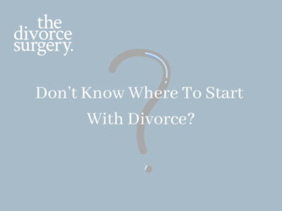 Don't Know Where To Start With Divorce?
