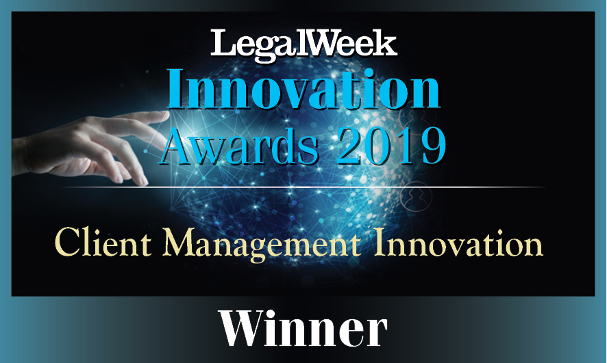 Winner, Client Management Innovation, LegalWeek Innovation Awards 2019